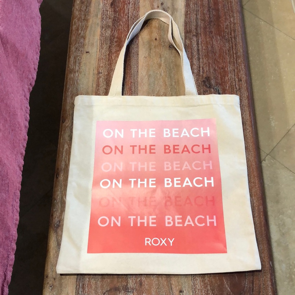 Roxy ombré On The Beach canvas tote bag